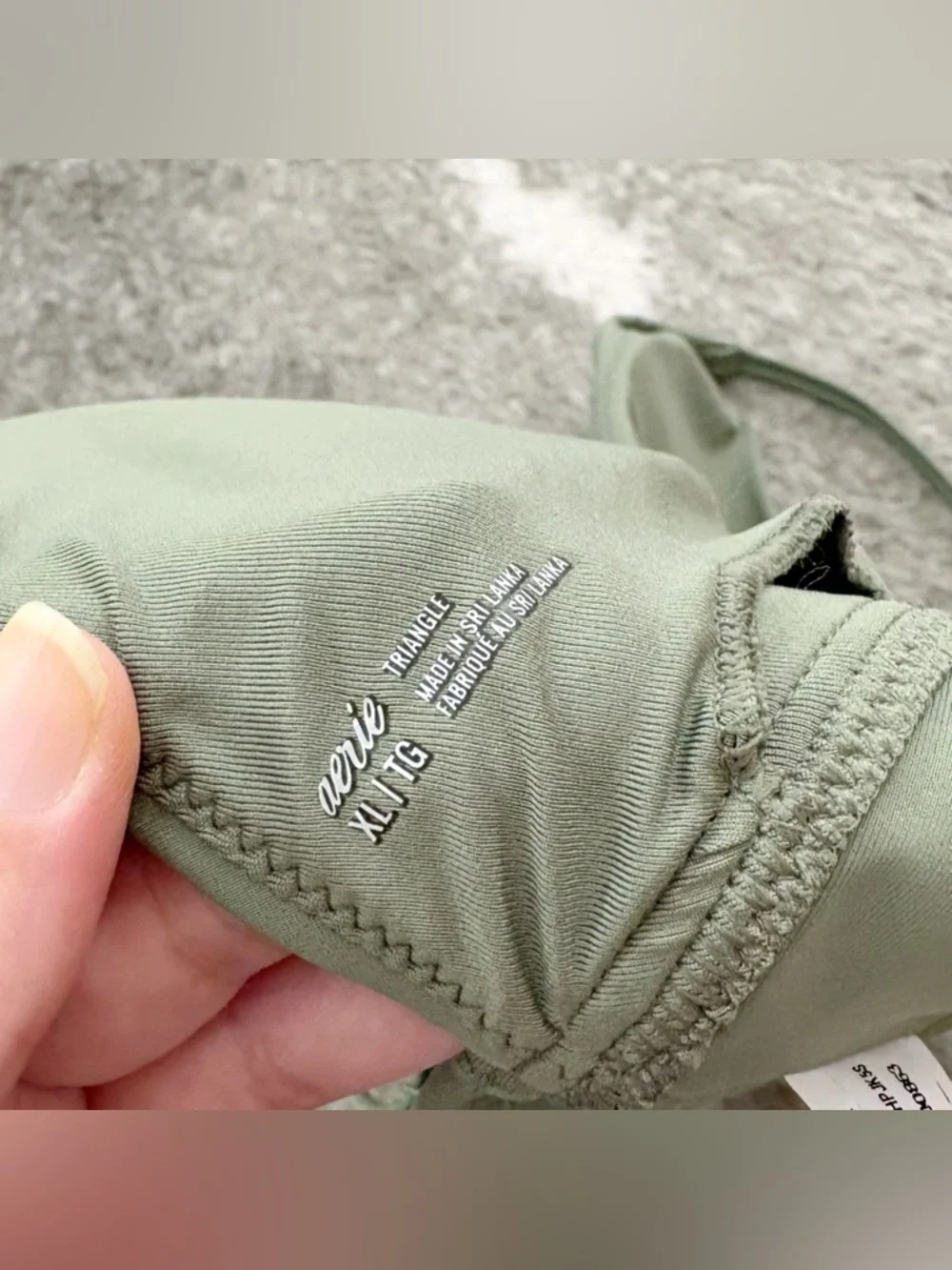 Aerie Triangle Bikini Swimsuit Top XL